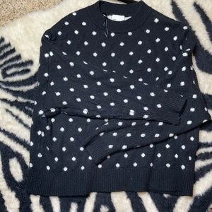 Polka dot sweater